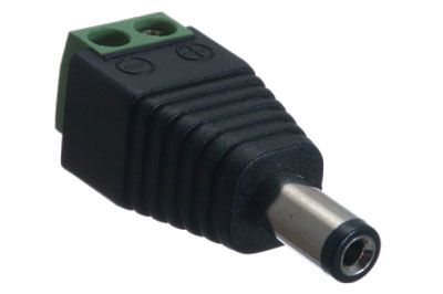 (image for) DC Power Male Field Terminated Connector - 2.1mm I.D. - 5.5mm O.D.